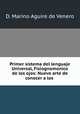 Primer sistema del lenguaje Universal, Fisiognomonico de los ojos: Nuevo arte de conocer a los ., D. Marino Aguire de Venero 