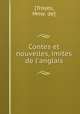 Contes et nouvelles, imits de l`anglais, [Troyes, Mme. de] 