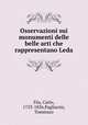 Osservazioni sui monumenti delle belle arti che rappresentano Leda, 