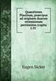 Quaestiones Plautinae, praecipue ad originem duarum recensionum pertinentes (capita I-IV ., Eugen Sicker 