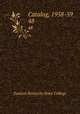 Catalog, 1958-59. 48, Eastern Kentucky State College 