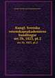 Kungl. Svenska vetenskapsakademiens handlingar. ser.1b, 1823, pt.2, Kungl. Svenska vetenskapsakademien 