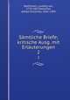 Smtliche Briefe; kritische Ausg. mit Erluterungen. 2, Beethoven, Ludwig van, 1770-1827,Kalischer, Alfred Christlieb, 1842-1909 