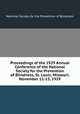 Proceedings of the 1929 Annual Conference of the National Society for the Prevention of Blindness, St. Louis, Missouri, November 11-13, 1929, National Society for the Prevention of Blindness 