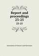 Report and proceedings. 23-25, Association of Ontario Land Surveyors 