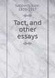 Tact, and other essays, Sanborn, Kate, 1839-1917 