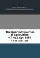 The Quarterly journal of agriculture. v.7, no.1 Apr. 1859, Poore, Benjamin Perley, 1820-1887,United States Agricultural Society 