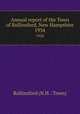 Annual report of the Town of Rollinsford, New Hampshire. 1934, Rollinsford (N.H. : Town) 