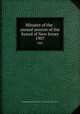 Minutes of the . annual session of the Synod of New Jersey. 1907, Presbyterian Church in the U.S.A. Synod of New Jersey 