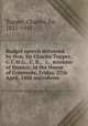 Budget speech delivered by Hon. Sir Charles Tupper, G.C.M.G., C. B., & c., minister of finance, in the House of Commons, Friday, 27th April, 1888 microform, Tupper, Charles, Sir, 1821-1915 