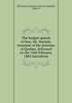 The budget speech of Hon. Mr. Wurtele, treasurer of the province of Quebec, delivered on the 16th February, 1883 microform, 