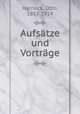 Aufstze und Vortrge, Harnack, Otto, 1857-1914 