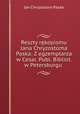 Reszty rkopismu Jana Chryzostoma Paska: Z egzemplarza w Cesar. Publ. Bibliot. w Petersburgu ., Jan Chryzostom Pasek 