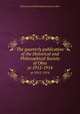 The quarterly publication of the Historical and Philosophical Society of Ohio. yr.1912-1914, Historical and Philosophical Society of Ohio 