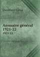 Annuaire gnral. 1921-22, 