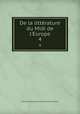 De la littrature du Midi de l`Europe. 4, J.-C.-L. Simonde de Sismondi 