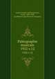 Palographie musicale. 1922 v.12, 