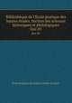 Bibliothque de l`cole pratique des hautes tudes. Section des sciences historiques et philologiques. fasc.85, 