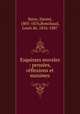 Esquisses morales : penses, rflexions et maximes, Stern, Daniel, 1805-1876,Ronchaud, Louis de, 1816-1887 