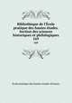 Bibliothque de l`cole pratique des hautes tudes. Section des sciences historiques et philologiques. 169, 