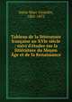 Tableau de la littrature franaise au XVIe sicle : suivi d`tudes sur la littrature du Moyen ge et de la Renaissance, Saint-Marc Girardin, 1801-1873 