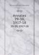 Annales. 29-30, 1917-18, 