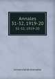 Annales. 31-32, 1919-20, 