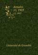 Annales. 15, 1903, 