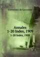 Annales. 1-20 Index, 1909, 