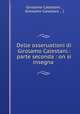 Delle osseruationi di Girolamo Calestani.: parte seconda : on si insegna ., Girolamo Calestani , Girolamo Calestani , ( 