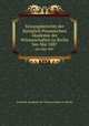 Sitzungsberichte der Kniglich Preussischen Akademie der Wissenschaften zu Berlin. Jan-Mai 1887, Deutsche Akademie der Wissenschaften zu Berlin 
