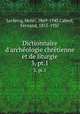 Dictionnaire d`archologie chrtienne et de liturgie. 3, pt.1, Leclercq, Henri, 1869-1945,Cabrol, Fernand, 1855-1937 