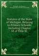 Statutes of the State of Michigan, Relating to Primary Schools: Including Chapter 58 of Title XI ., Michigan, Ira Mayhew , Michigan Dept. of Public Instruction 