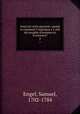 Essai sur cette question: quand et comment l`Amrique a-t-elle t peuple d`hommes et d`animaux?. 4, Engel, Samuel, 1702-1784 