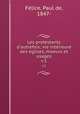 Les protestants d`autrefois; vie intrieure des glises, moeurs et usages. v.1, 