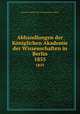 Abhandlungen der Kniglichen Akademie der Wissenschaften in Berlin. 1855, Deutsche Akademie der Wissenschaften zu Berlin 