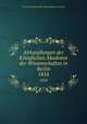 Abhandlungen der Kniglichen Akademie der Wissenschaften in Berlin. 1854, Deutsche Akademie der Wissenschaften zu Berlin 