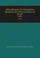Abhandlungen der Kniglichen Akademie der Wissenschaften in Berlin. 1853, Deutsche Akademie der Wissenschaften zu Berlin 