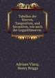 Tabellen der Sinvvm, Tangentivm, und Secantivm, wie auch der Logarithmorvm ., Adriaan Vlacq, Henry Briggs 