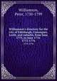 Williamson`s directory for the city of Edinburgh, Canongate, Leith, and suburbs, from June 1775, to June 1776 .. 1775-1776, Williamson, Peter, 1730-1799 