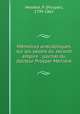 Mmoires anecdotiques sur les salons du second empire : journal du docteur Prosper Mnire, 