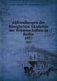 Abhandlungen der Kniglichen Akademie der Wissenschaften in Berlin. 1837, Deutsche Akademie der Wissenschaften zu Berlin 