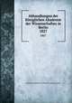 Abhandlungen der Kniglichen Akademie der Wissenschaften in Berlin. 1827, Deutsche Akademie der Wissenschaften zu Berlin 