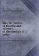 Shorter poems of Goethe and Schiller, in chronological order, Van der Smissen, W. H. (William Henry), 1844-1929,Goethe, Johann Wolfgang von, 1749-1832. Poetry,Schiller, Friedrich, 1759-1805. Poetry 