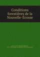 Conditions forestires de la Nouvelle-cosse, Fernow, B. E. (Bernhard Eduard), 1851-1923,Canada. Commission de la conservation 