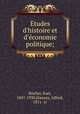 tudes d`histoire et d`conomie politique;, 