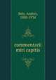 commentarii miri capitis, 