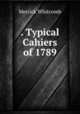 . Typical Cahiers of 1789, Merrick Whitcomb 