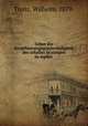 Ueber die fortpflanzungsgeschwindigkeit des schalles in einigen dampfen, Treitz, Wilhelm, 1879- 