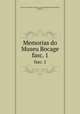 Memorias do Museu Bocage. fasc. 1, 